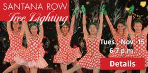 Santana Row Tree Lighting