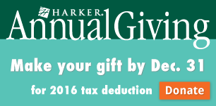 Harker Annual Giving: Make your gift by Dec. 31 for 2016 tax deduction