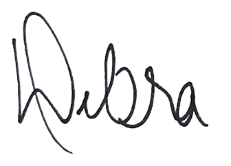 Debra's signature