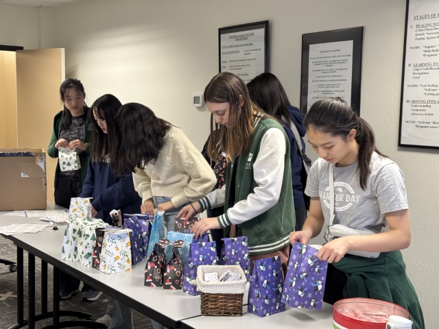 Students Featured on ABC 7 for NAMI Gift Bag Effort