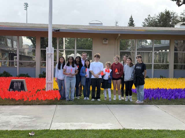 Flag Display Honors Holocaust Victims