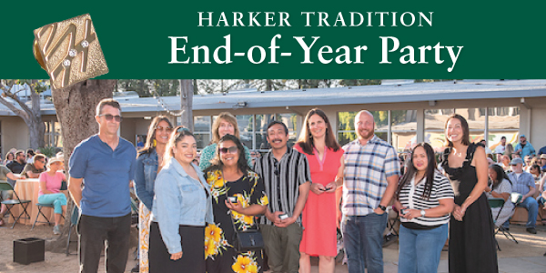 end of year party header