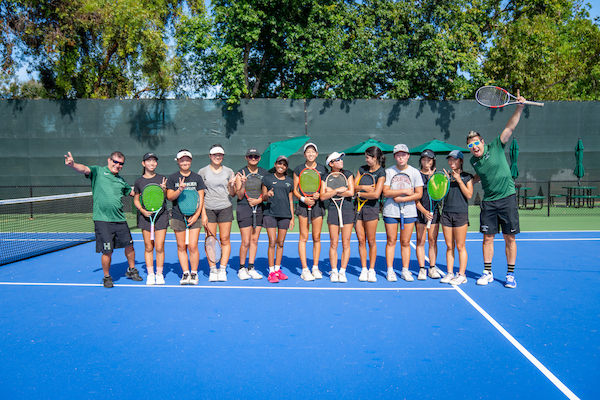 First Practice on New Tennis Court