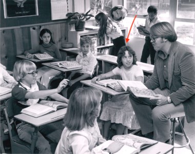 Kristin Giammona as a Harker student in 1981